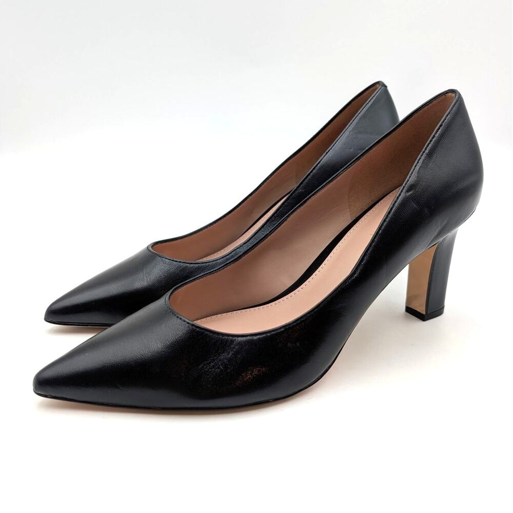 Cole Haan Mylah Block Heel Pump Pointed Toe Women's Black Size US9.5B EU40.5